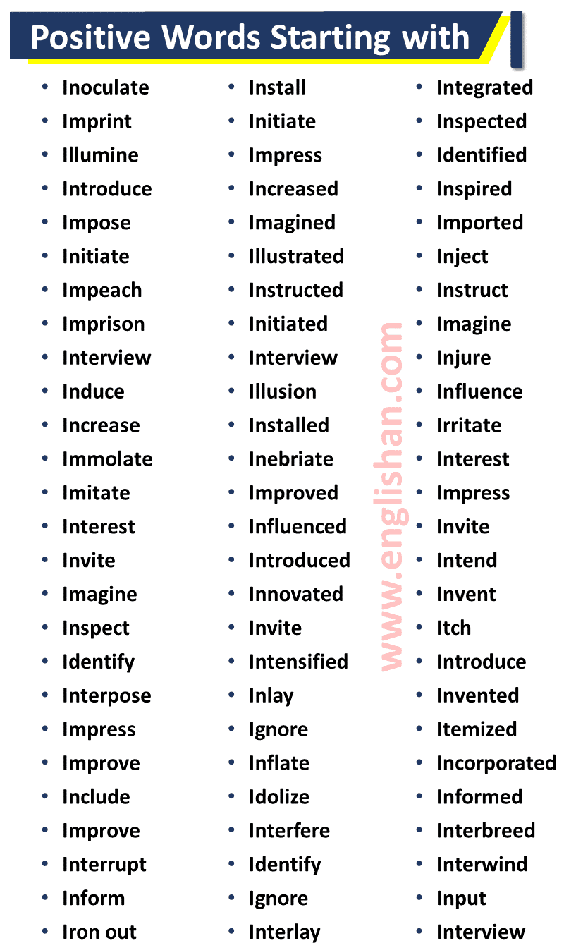 1000+ Positive Words List A to Z in English • Englishan