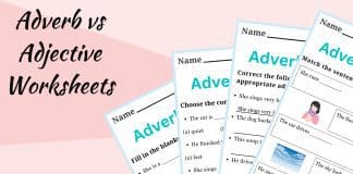 adverb vs adjective worksheets for learners